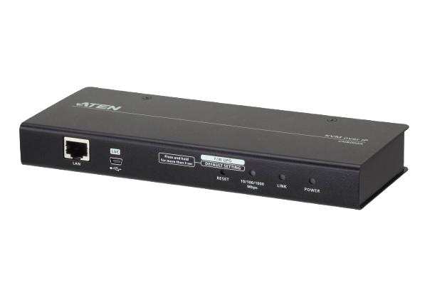 KVM Over IP (1-port). Serial Console/Modem. Virtual Media.Virtual Media x2 speed. Audio enabled. LUC port. Enhanced resolution.
